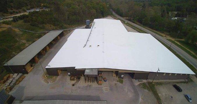 Photo from a Genesee Valley Roofing job site showing professional roofing work