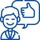 Satisfaction icon representing Genesee Valley Roofing's customer satisfaction guarantee